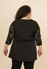 Picture of PLUS SIZE LACE SLEEVE TOP 3 BUTTON